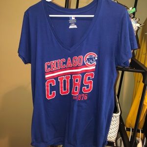 chicago cubs baseball v neck